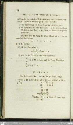 Die Proportions-Exempel