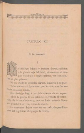 Capítulo XII - El juramento
