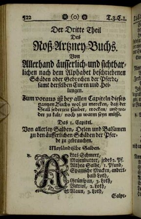 Der Dritte Theil Des Roß-Artzney-Buchs.