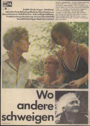 Wo andere schweigen