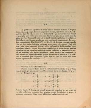 De aequationibus differentialibus, quibus aequilibrium et motus laminae crystallinae definiunter : Diss. inaug.