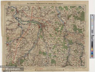 Ed. Gaeblers Touristenkarte für Leipzig und Umgegend