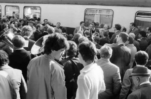 Albbruck: Gruppen; Empfang im Bahnhof