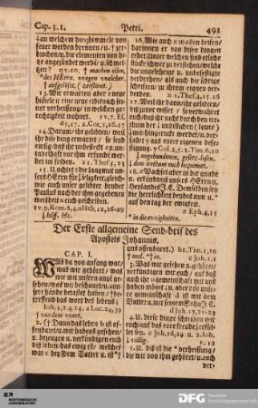 Der Erste allgemeine Send-brif des Apostels Johannis.