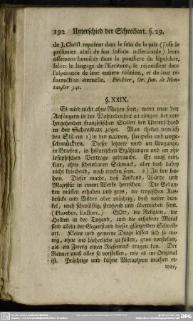 Unterschied der Schreibart §. XXIX.