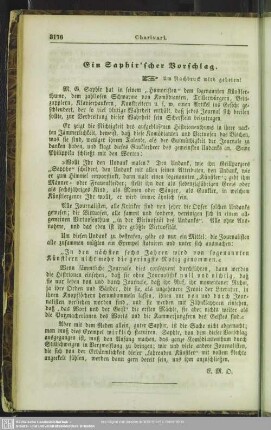Ein Saphir'scher Vorschlag