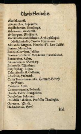 Clavis heuteliae