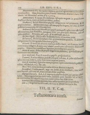 Tit. II. V. C. 28. De Testamentaria tutela.