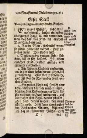 213-219, Erste Stell