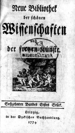 Sechzehnten Bandes erstes Stück