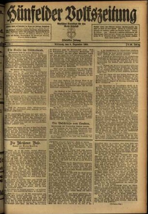 Ausgabe vom Mittwoch, den 08. Dezember 1920.