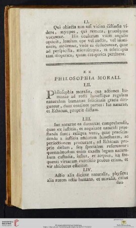 Ex Philosophia Morali
