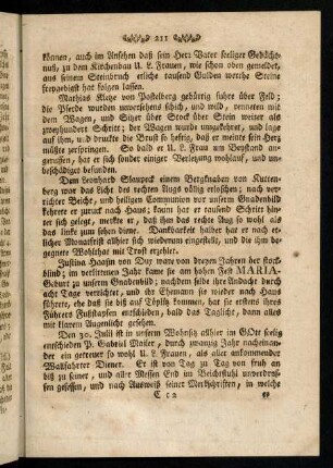 211-218, Mathias Kletze von Postelberg gebuertig ...