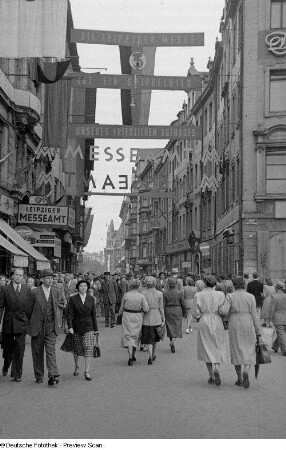 Blick in die Hainstraße (Leipziger Messeamt)