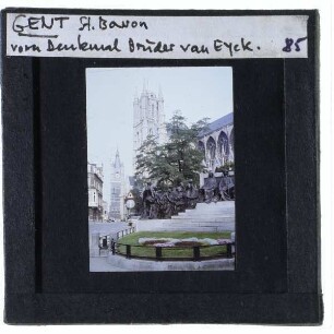 Gent, St.-Bavo-Kathedrale,Gent, Denkmal für Hubert und Jan van Eyck