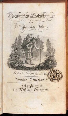 Bändchen 2: Biographien der Wahnsinnigen. Zweytes Bändchen