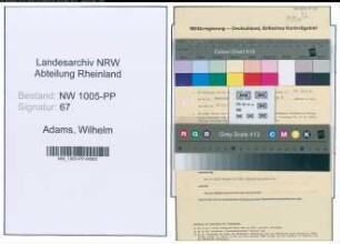 Entnazifizierung Wilhelm Adams , geb. 13.08.1899 (Anstreicher)