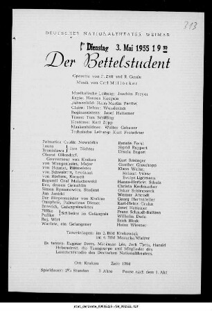 Der Bettelstudent