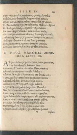 P. Virg. Maronis Aeneidos, Liber IX.