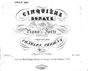 Cinquième sonate pour le piano-forte : oeuv. 76