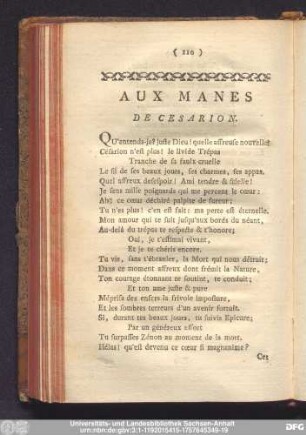 Aux Manes De Cesarion.