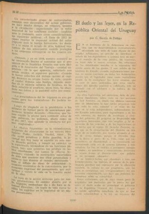 El duelo y las leyes, en la República Oriental del Uruguay