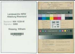 Entnazifizierung Wilhelm Wessing , geb. 12.06.1891 (Lehrer)