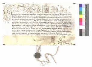Papst Gregor XV. verleiht dem Johann Jakob Blarer von Wartensee die Propstei Ellwangen, erteilt ihm den päpstlichen Segen und nimmt ihm den Eid der Treue gegen den Heiligen Stuhl ab. Dabei: Forma iuramenti, Perg.