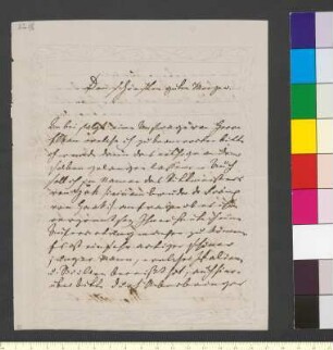 Brief von Goethe, August von an Goethe, Johann Wolfgang von