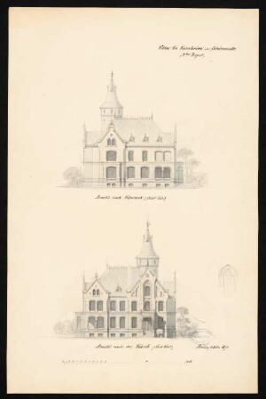 Villa Kunheim, Berlin-Niederschönweide: 2 Ansichten