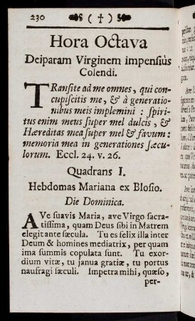 230-309, Hora Octava