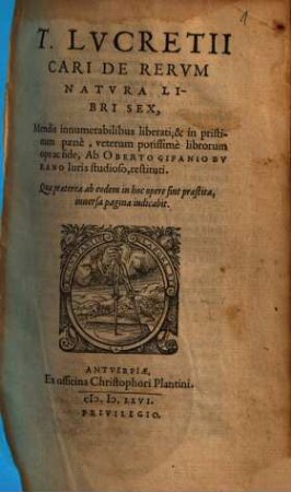 De rerum natura : libri 6