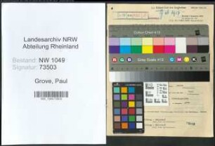 Entnazifizierung Paul Grove , geb. 21.09.1893 (Polizeimeister)
