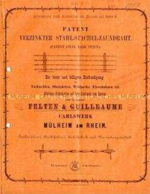 Patent Verzinkter Stahl-Stachel-Zaundraht.