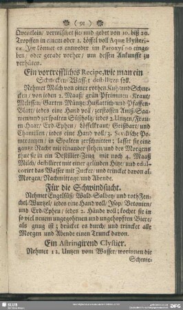 Für die Schwindsucht