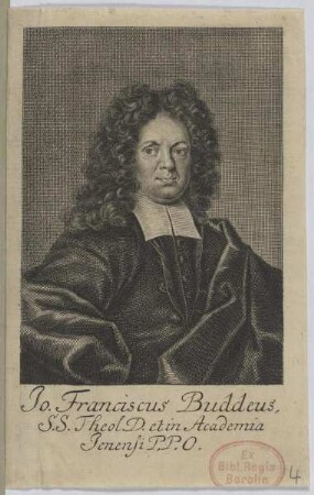 Bildnis des Jo. Franciscus Buddeus