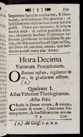 339-342, Quadrans I