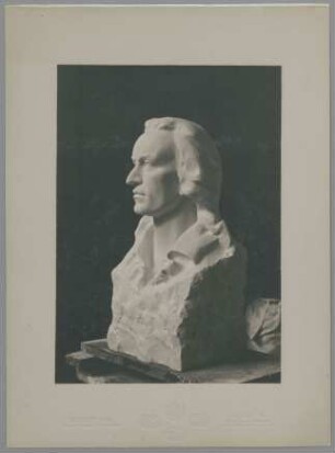 Porträt Friedrich Schiller, 1906/07, Marmor