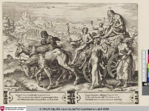 [Triumph of Want; Triomfwagen met Armoede (Inopia); Triumphwagen mit der Personifikation von Armut]