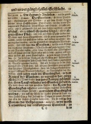 I. Die Himmels Adelichen/ ...