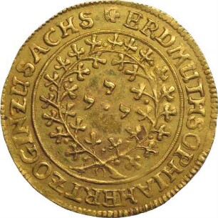 Prinzessin Erdmuthe Sophie - Rechenpfennig zu 2 Dkaten