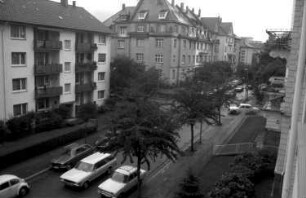 Freiburg: Verkehrsstau in der Runzstraße; von oben