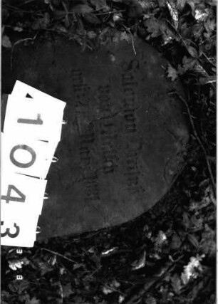 Grabstein 1043 (Detailaufnahme)