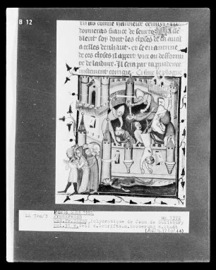 Polycratique des Jean de Salisbury: Fol. 31 v: Eroberung einer Stadt