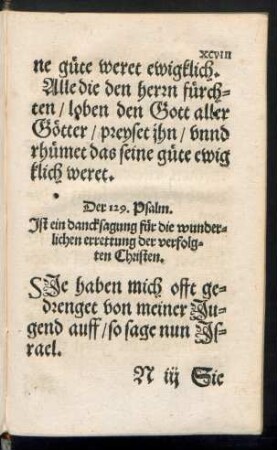 Ist ein dancksagung für die wunderlichen errettung der verfolgten Christen.