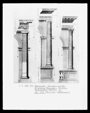 Paris, Église Saint-Gervais-et-Protais, Säulenordnung