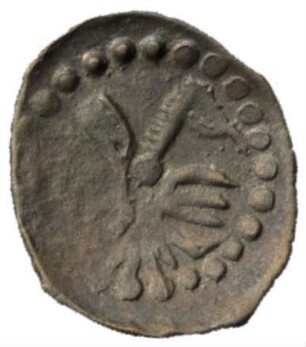 Fundmünze, Pfennig (Schüsselpfennig), Anfang des 17. Jh.