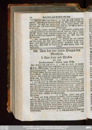 VII. Von den vier lezten Dingen des Menschen.