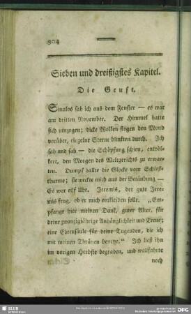 Sieben und dreißigstes Kapitel. Die Gruft