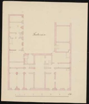 Mietshaus und Fabrikgebäude Köpenicker Straße 111, Berlin: Grundriss Souterrain